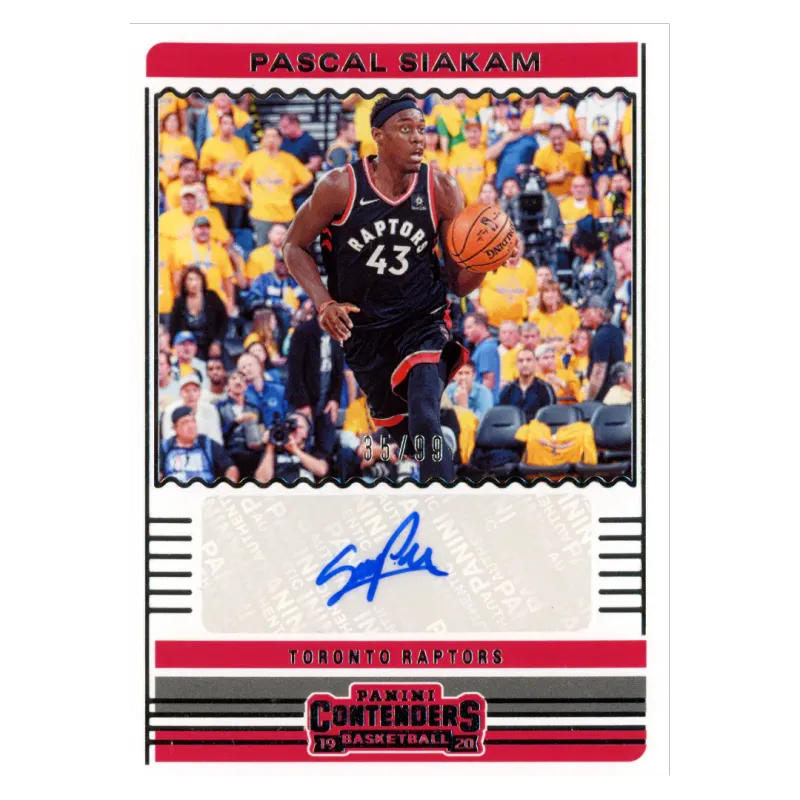 2019 Pascal Siakam Auto /99 #CA-PSK Panini Contenders