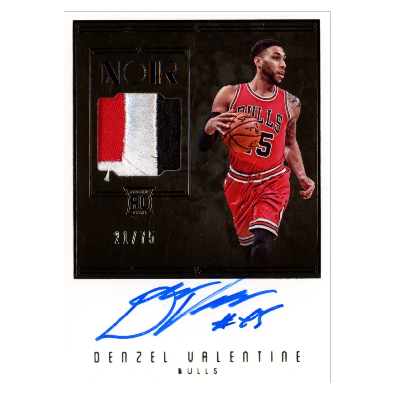 2016 Denzel Valentine Auto /75 #104 Panini Noir