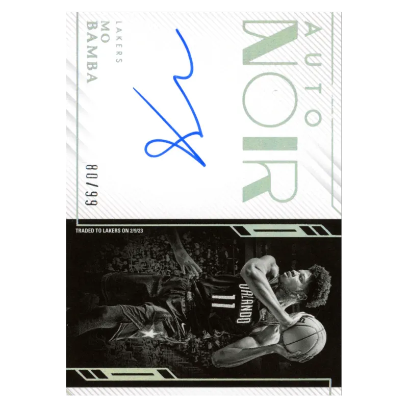 2022 Mo Bamba Auto /99 #ANB-MOB Panini Noir