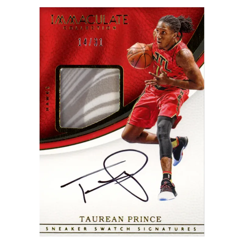 2016 Taurean Prince Auto /31 #SN-TP Panini Immaculate