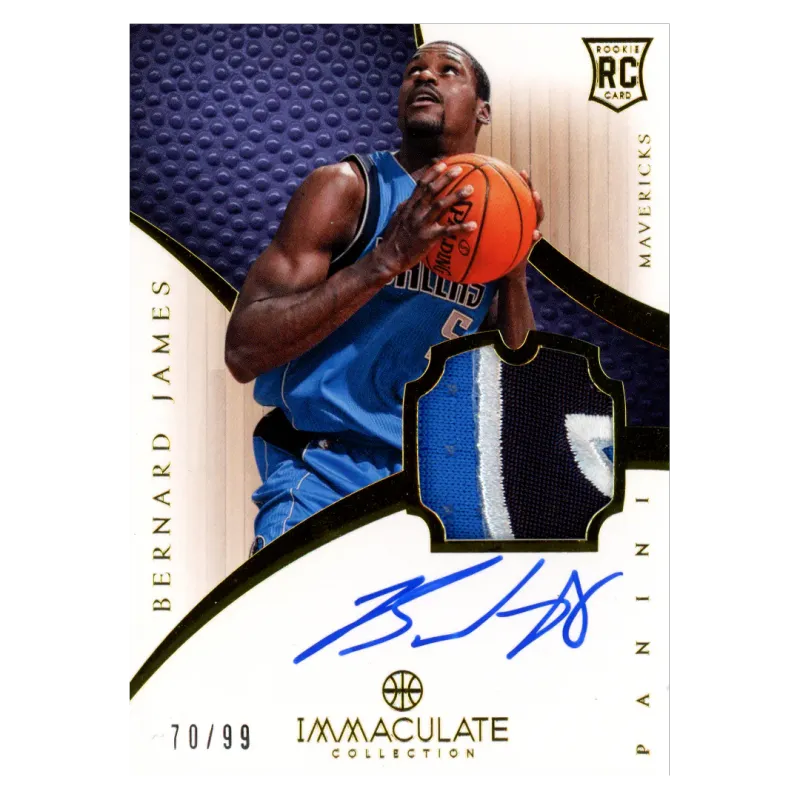 2012 Bernard James Auto /99 #159 Panini Immaculate