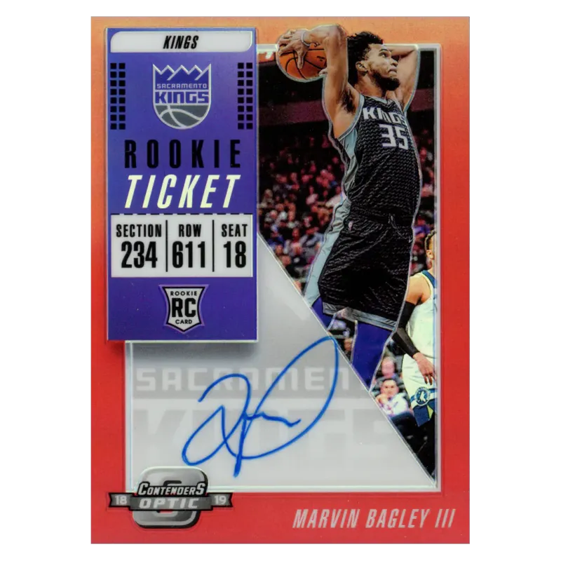 2018 Marvin Bagley III Auto /99 #110 Panini Contenders Optic