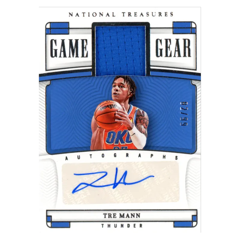 2022 Tre Mann Auto /99 #GGA-TRE Panini National Treasures