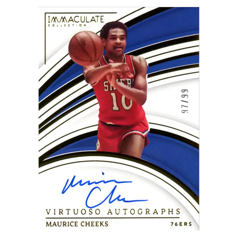 2022 Maurice Cheeks Auto /99 #VA-MCK Panini Immaculate
