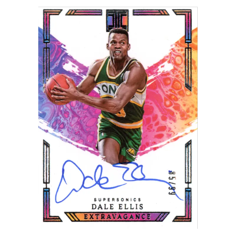 2023 Dale Ellis Auto /99 #EA-DAL Panini Impeccable