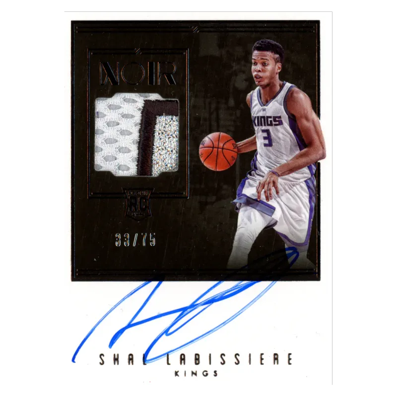 2016 Skal Labissiere Auto /75 #128 Panini Noir