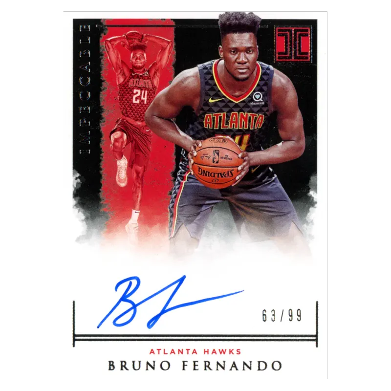 2019 Bruno Fernando Auto /99 #IR-BFN Panini Impeccable