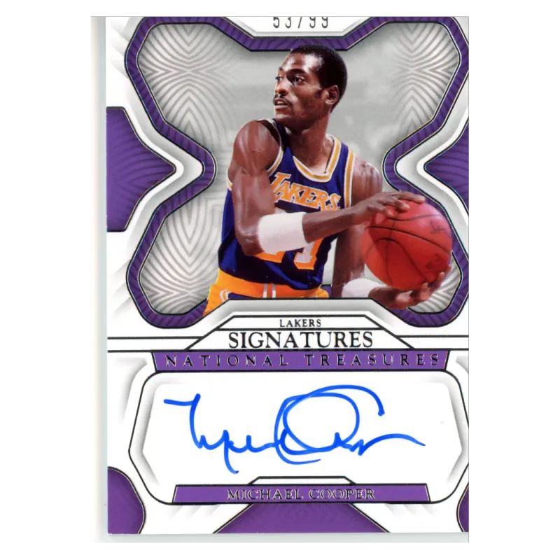2022 Michael Cooper Auto /99 #S-MCP Panini National Treasures
