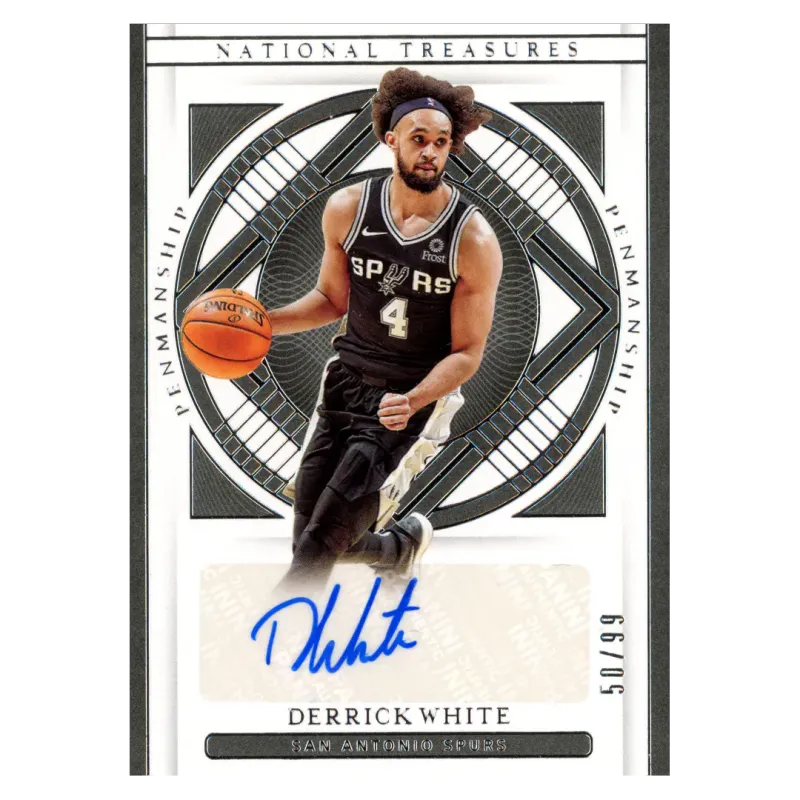 2020 Derrick White Auto /99 #PEN-DRW Panini National Treasures