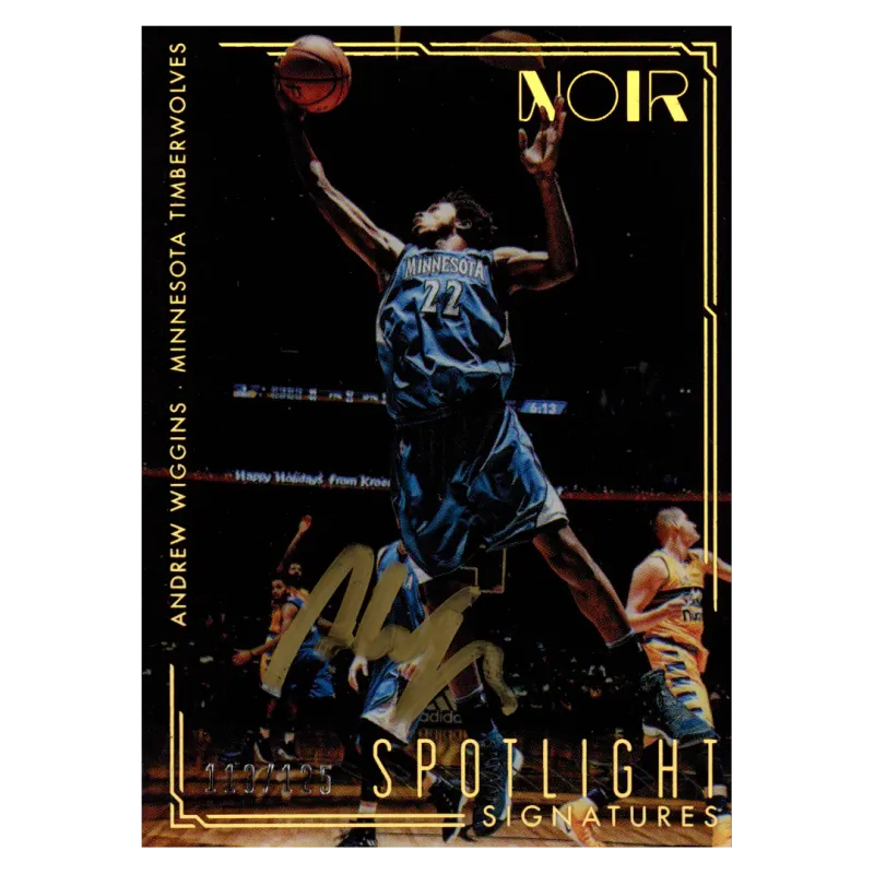 2016 Andrew Wiggins Auto /125 #SP-AW Panini Noir
