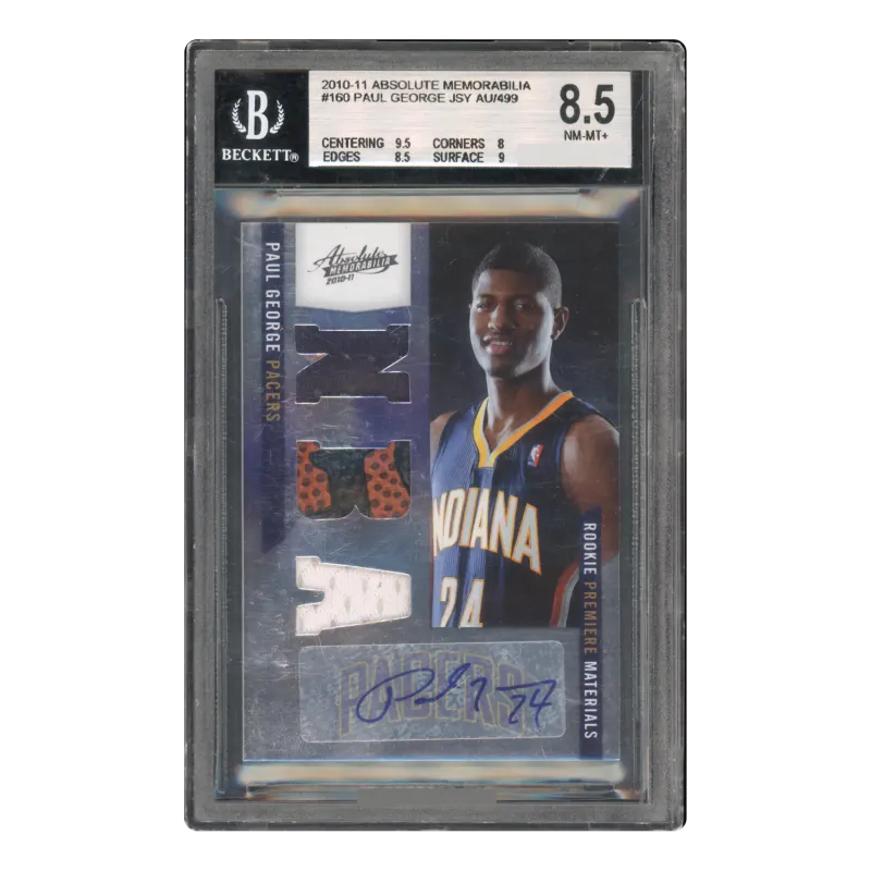 2010 Paul George Auto /499 #160 Panini Absolute