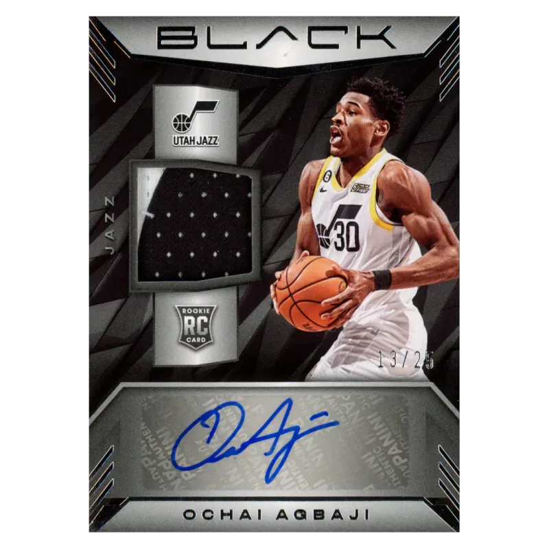 2022 Ochai Agbaji Auto /25 #RMA-OCA Panini Black