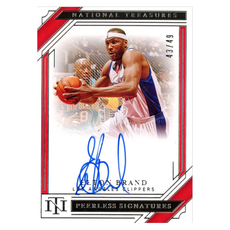 2020 Elton Brand Auto /49 #PE-EBR Panini National Treasures