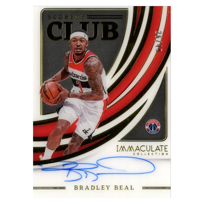 2021 Bradley Beal Auto /49 #SCS-BBU Panini Immaculate