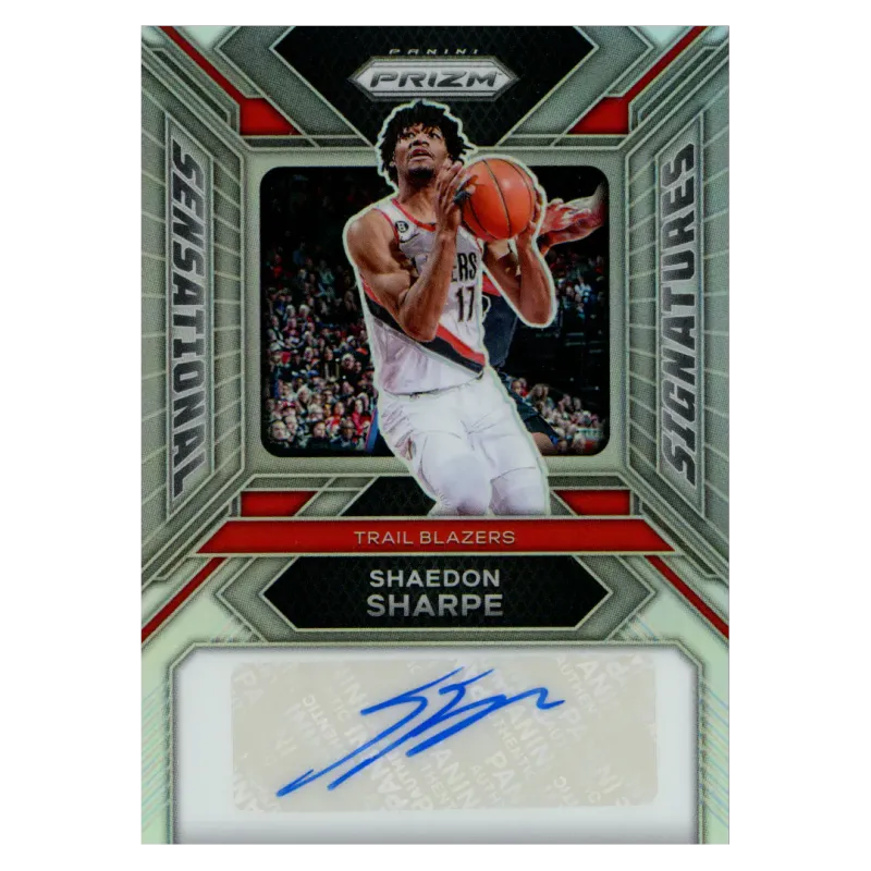 2023 Shaedon Sharpe Auto #SS-SS Panini Prizm