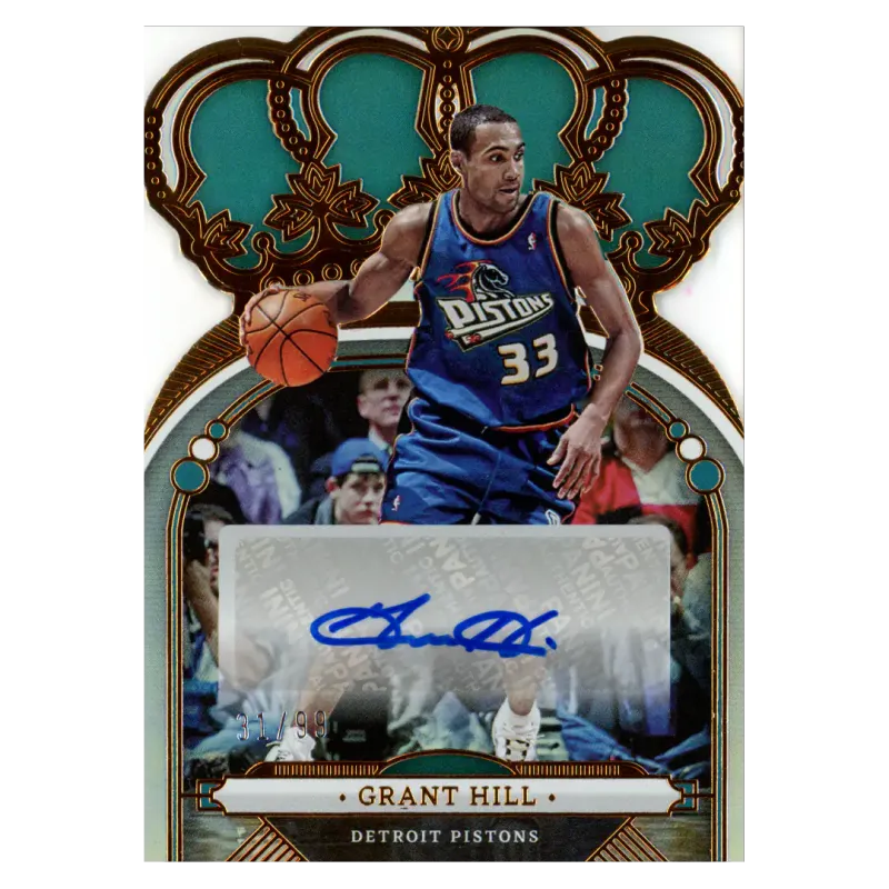 2022 Grant Hill Auto /99 #CA-GHL Panini Crown Royale