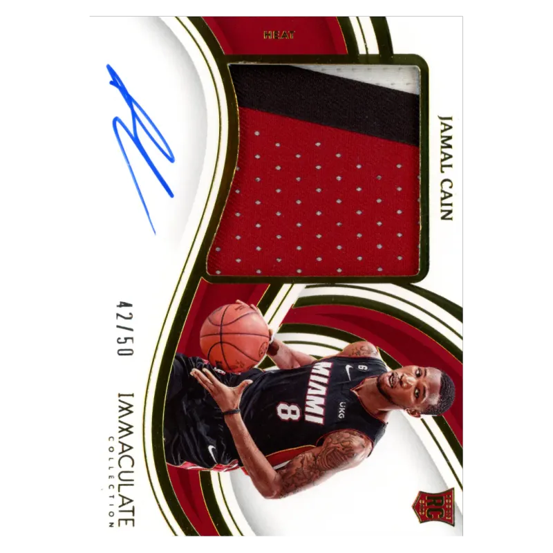 2022 Jamal Cain Auto /50 #PPA-JCA Panini Immaculate