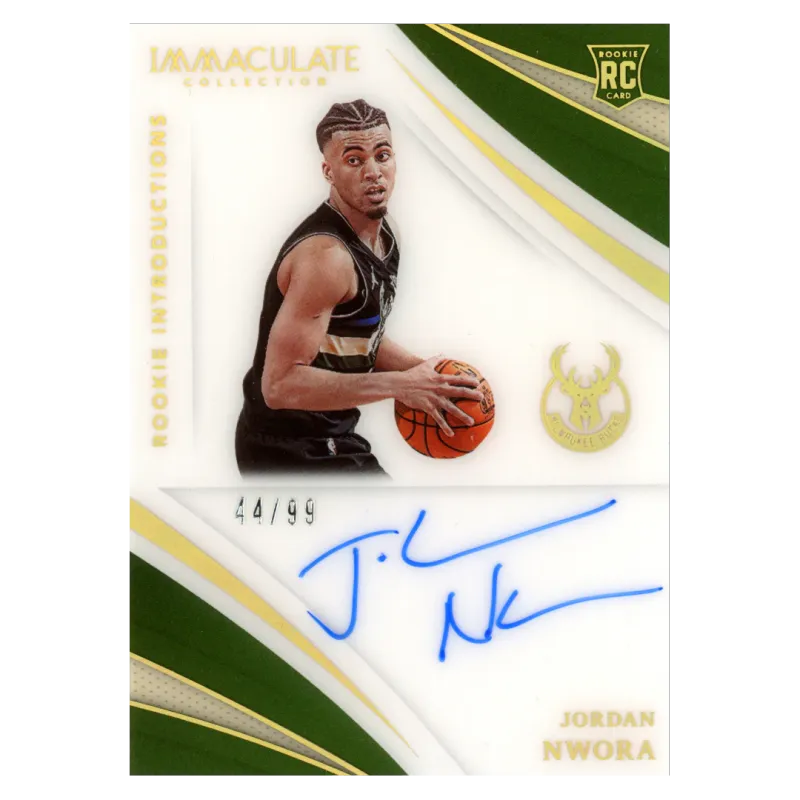 2020 Jordan Nwora Auto /99 #RI-JNW Panini Immaculate