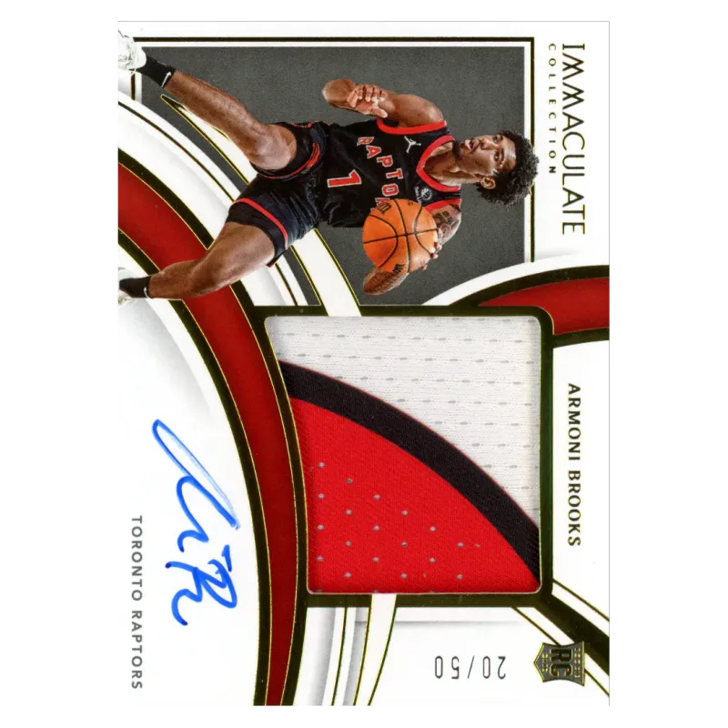 2021 Armoni Brooks Auto /50 #PPA-AMB Panini Immaculate