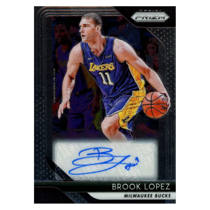 2018 Brook Lopez Auto #S-BLP Panini Prizm