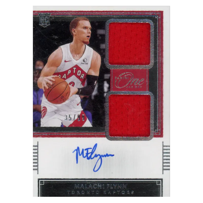 2020 Malachi Flynn Auto /99 #RDJ-MFL Panini One and One