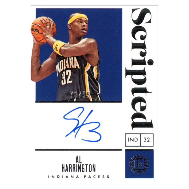 2019 Al Harrington Auto /99 #SS-AHR Panini Encased