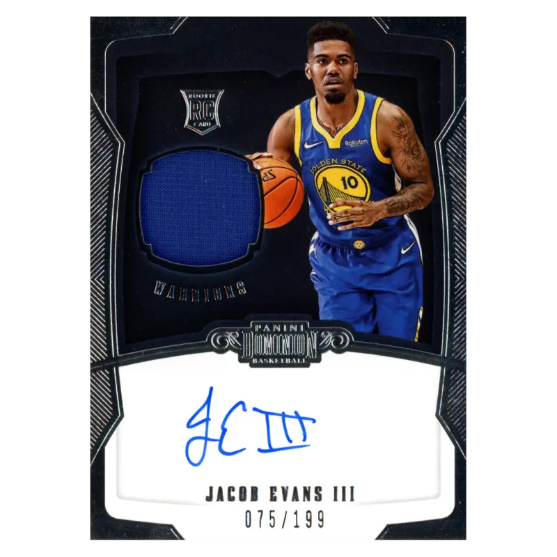 2018 Jacob Evans Auto /199 #145 Panini Dominion