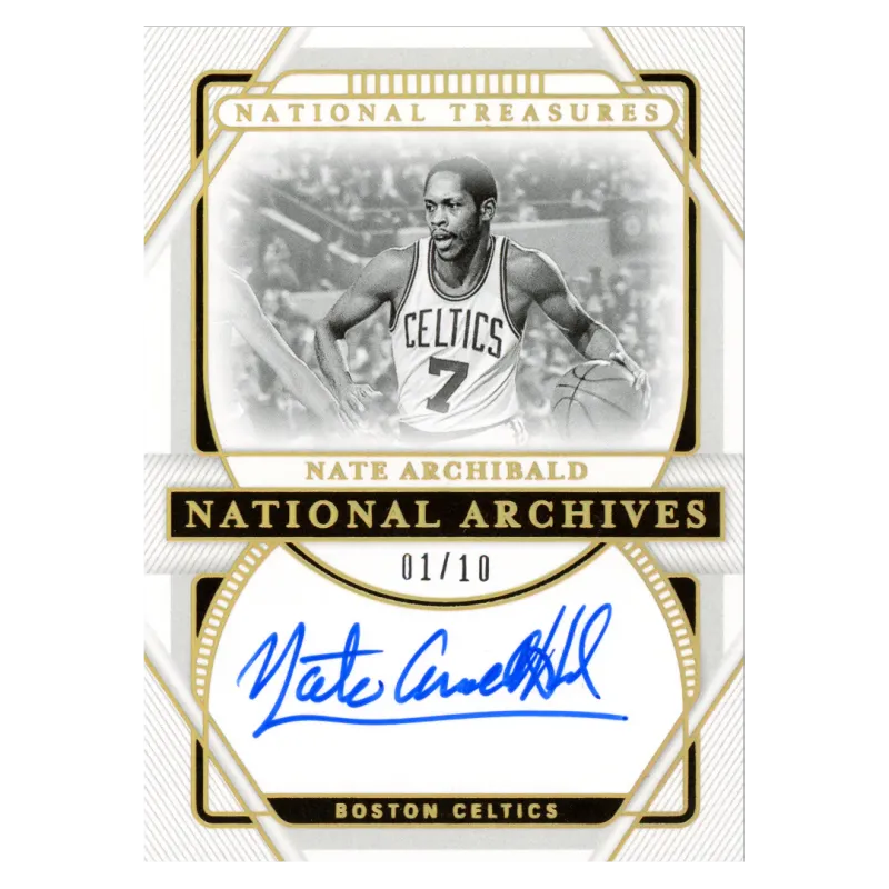 2020 Nate Archibald Auto /10 #NA-NAR Panini National Treasures