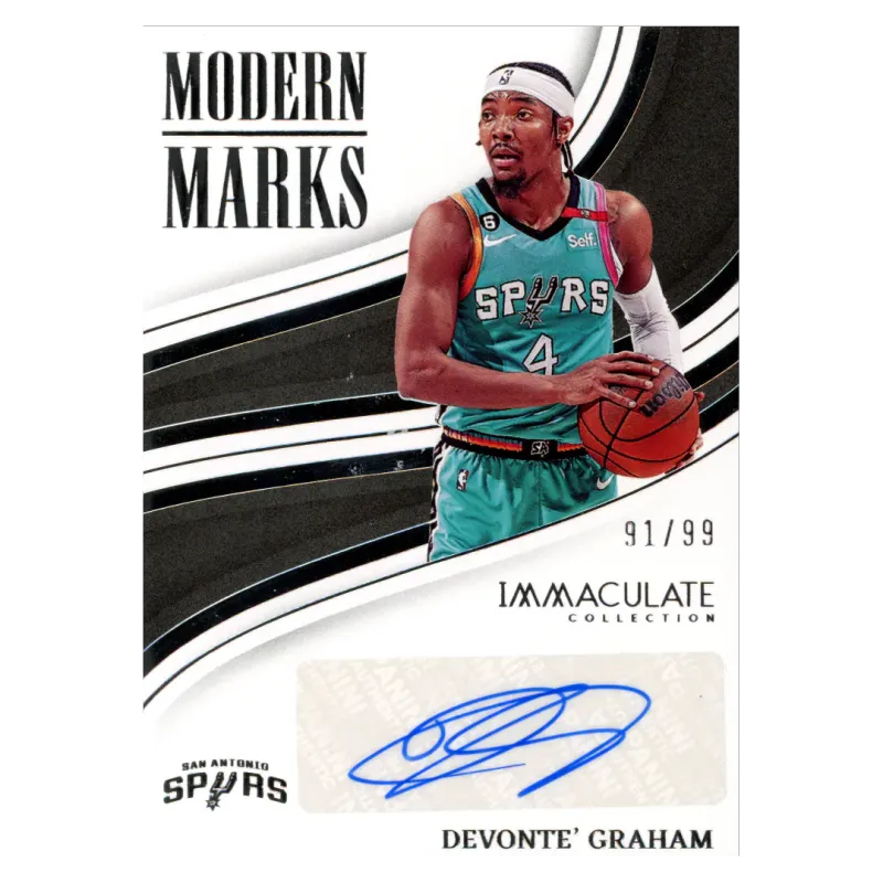 2022 Devonte' Graham Auto /99 #IMO-DGR Panini Immaculate