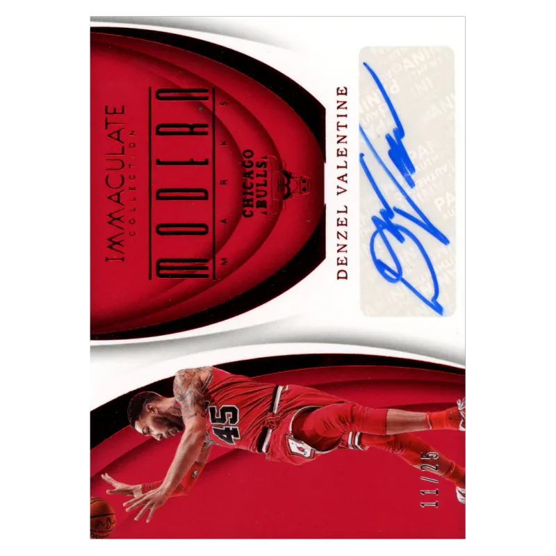 2017 Denzel Valentine Auto /25 #MK-DVL Panini Immaculate