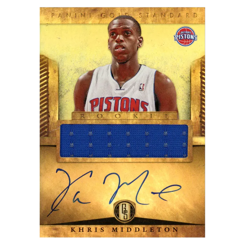 2012 Khris Middleton Auto #272 Panini Gold Standard