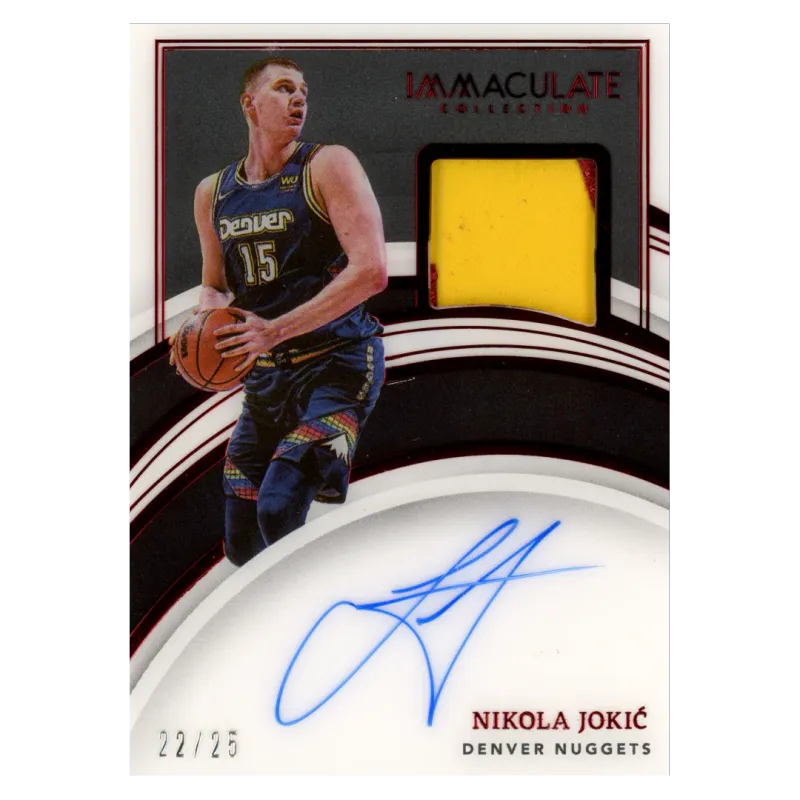 2021 Nikola Jokic Auto /25 #PA-NKJ Panini Immaculate