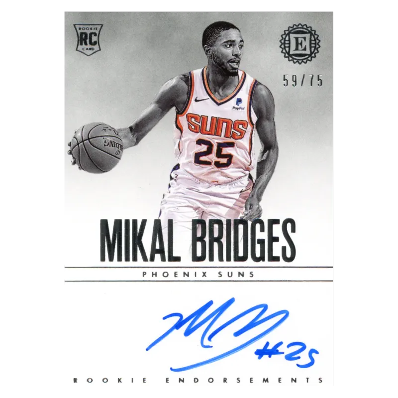 2018 Mikal Bridges Auto /75 #110 Panini Encased