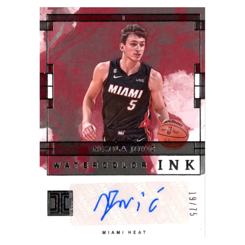 2023 Nikola Jovic Auto /75 #WCS-JOV Panini Impeccable
