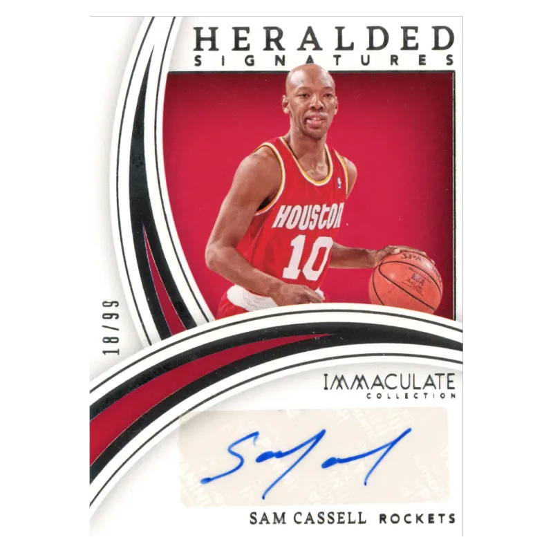 2021 Sam Cassell Auto /99 #HS-SAM Panini Immaculate