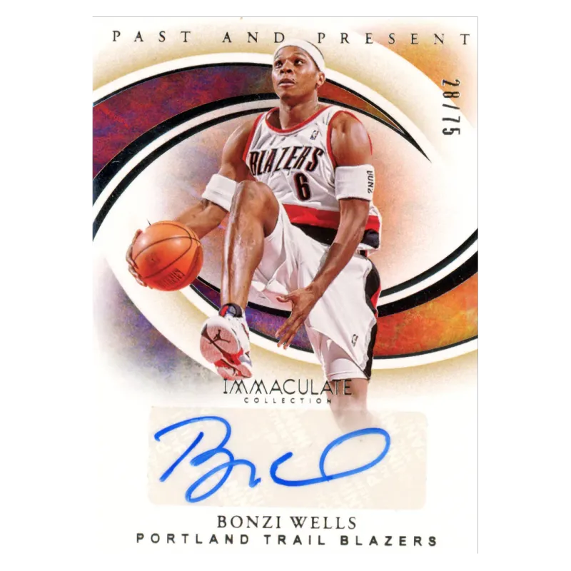 2019 Bonzi Wells Auto /75 #PP-BWL Panini Immaculate