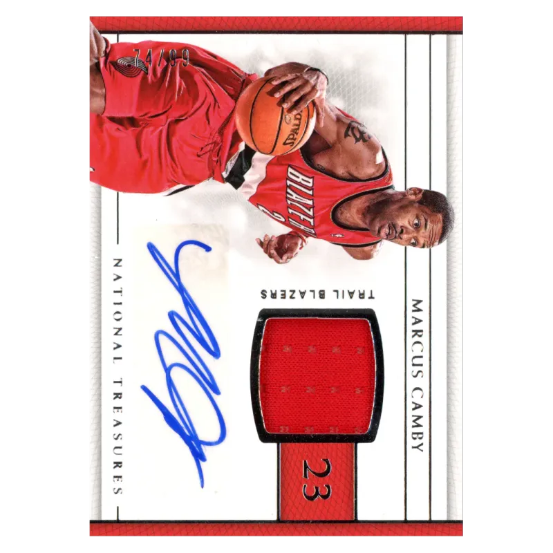 2016 Marcus Camby Auto /99 #7 Panini National Treasures