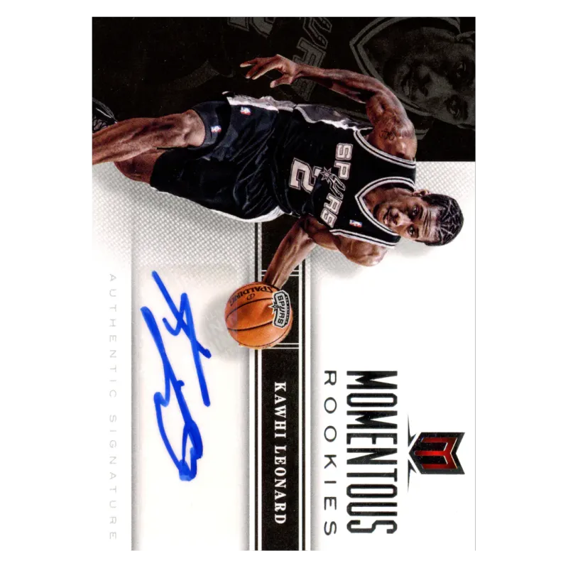 2013 Kawhi Leonard Auto #1 Panini Momentum