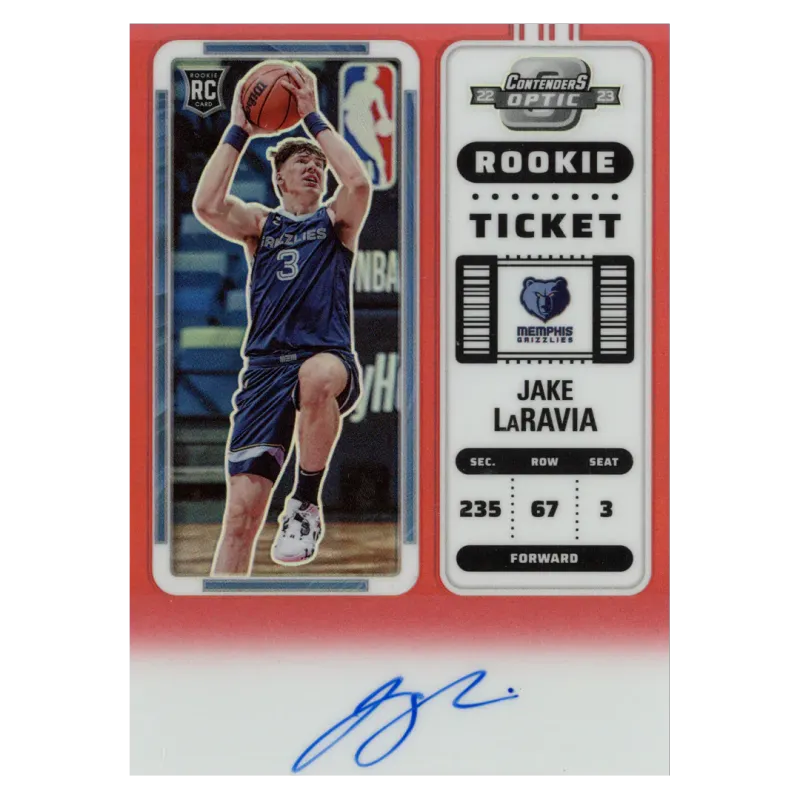 2022 Jake LaRavia Auto /99 #119 Panini Contenders Optic