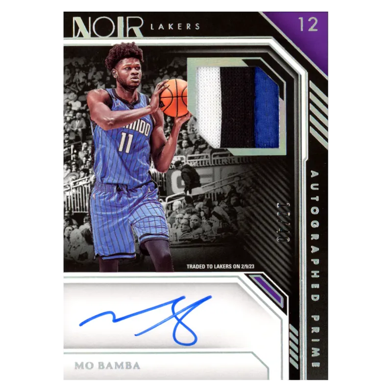 2022 Mo Bamba Auto /40 #APC-MOB Panini Noir