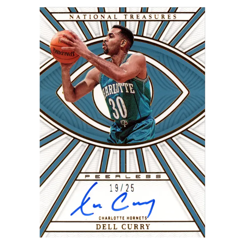 2022 Dell Curry Auto /25 #PLS-DCY Panini National Treasures