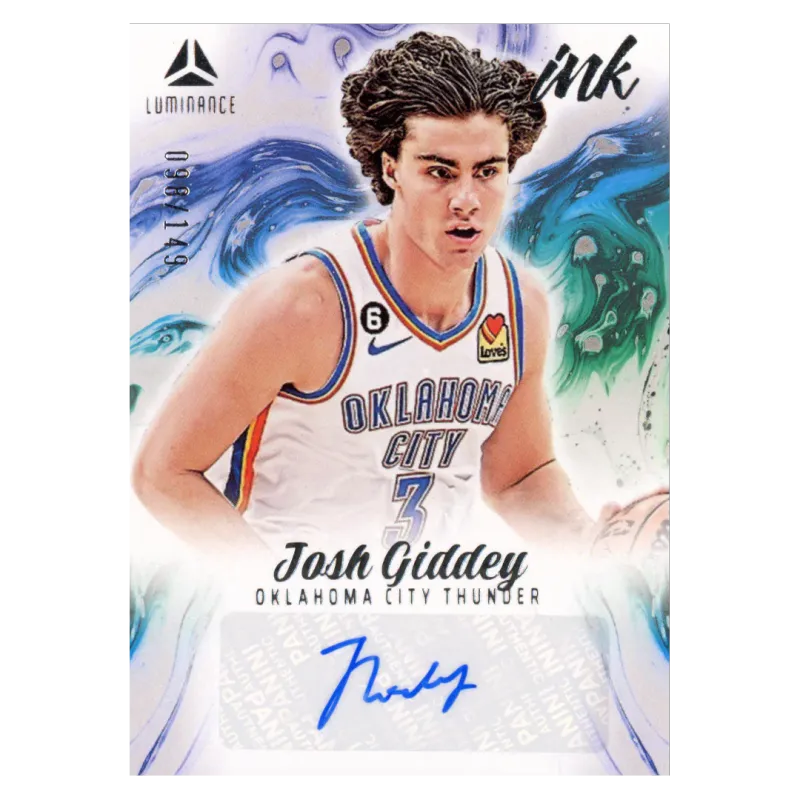 2022 Josh Giddey Auto /149 #LIA-JGD Panini Chronicles