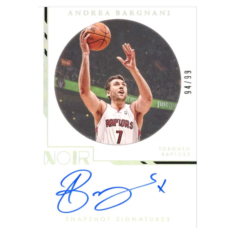 2021 Andrea Bargnani Auto /99 #SNA-ABR Panini Noir