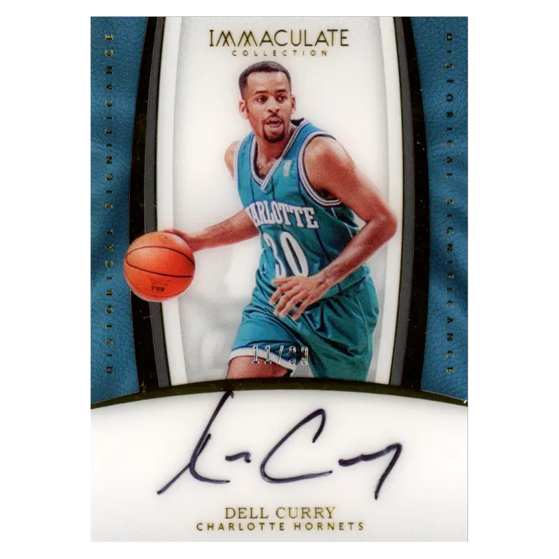 2016 Dell Curry Auto /99 #H-DC Panini National Treasures