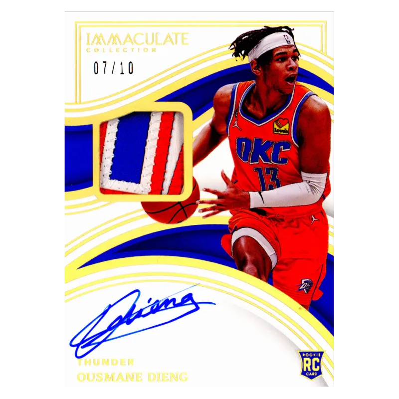 2022 Ousmane Dieng Auto /10 #124 Panini Immaculate