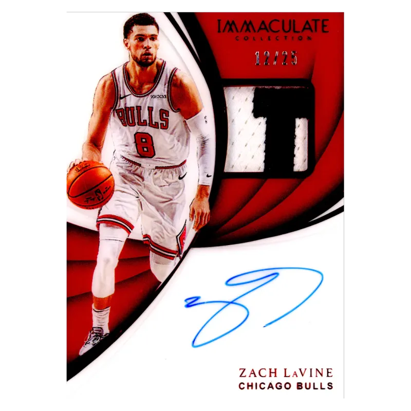 2018 Zach LaVine Auto /25 #PA-ZLV Panini Immaculate