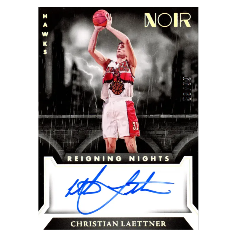 2022 Christian Laettner Auto /99 #RNS-CLA Panini Noir