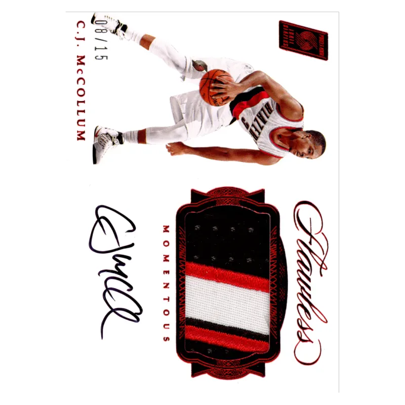 2016 CJ McCollum Auto /15 #M-CJM Panini Flawless