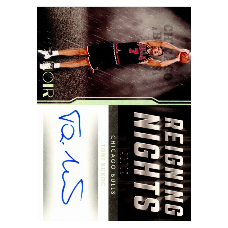 2021 Toni Kukoc Auto /49 #RN-TKU Panini Noir