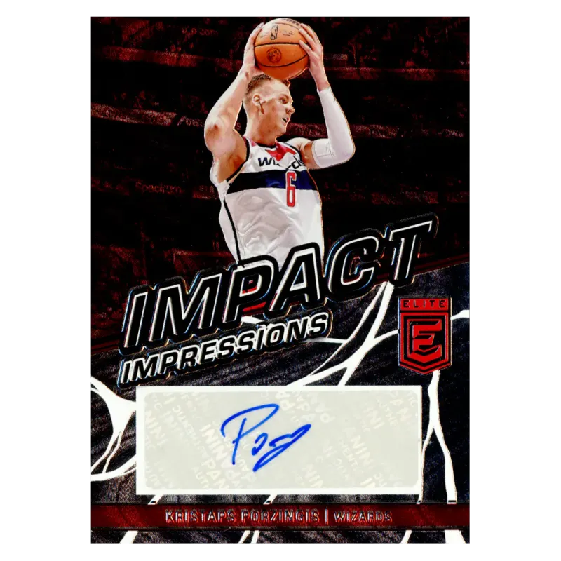2022 Kristaps Porzingis Auto #II-KPZ Panini Donruss